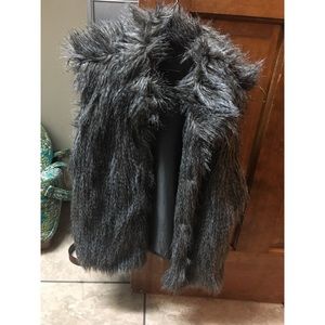 Faux fur vest